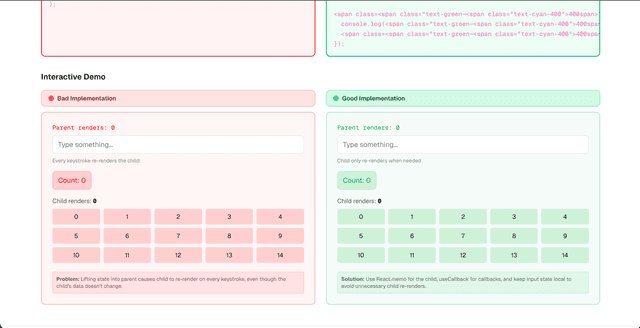 React Performance Lab