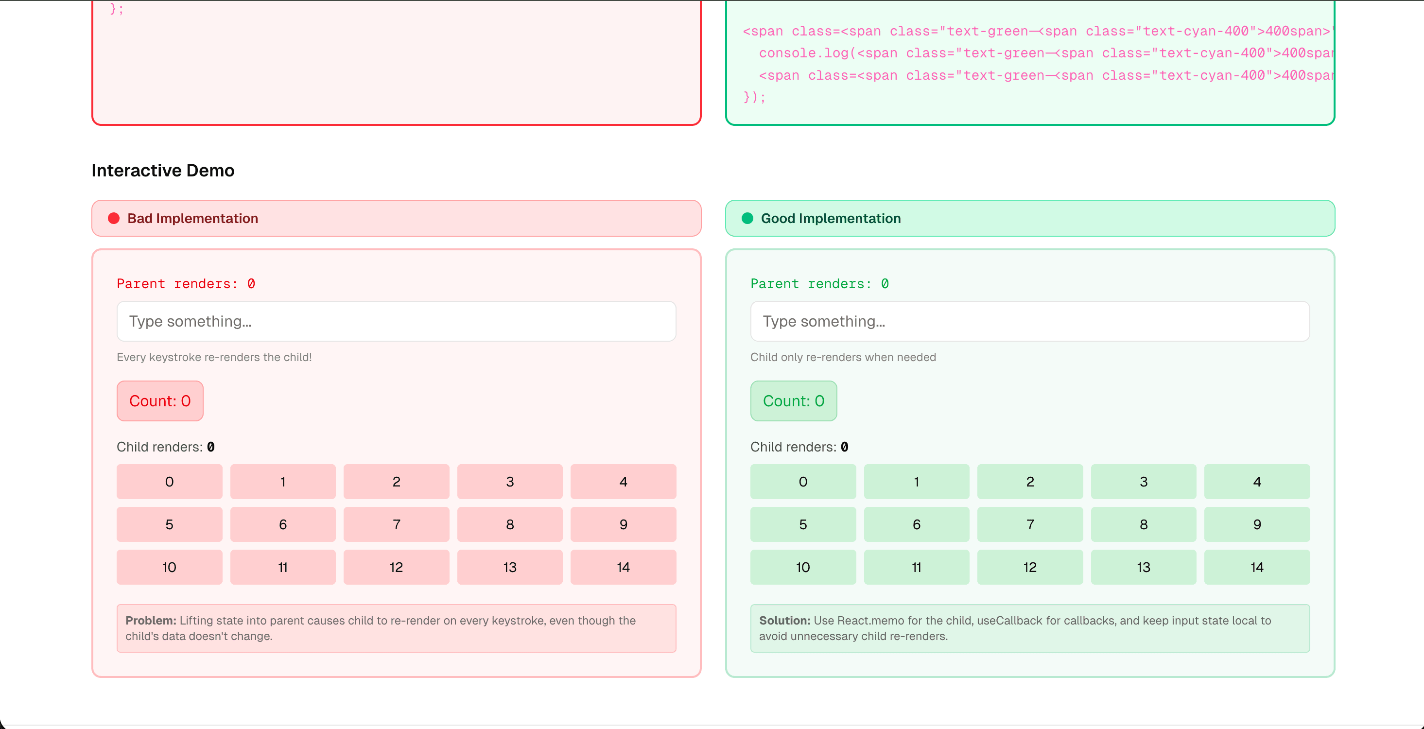 React Performance Lab
